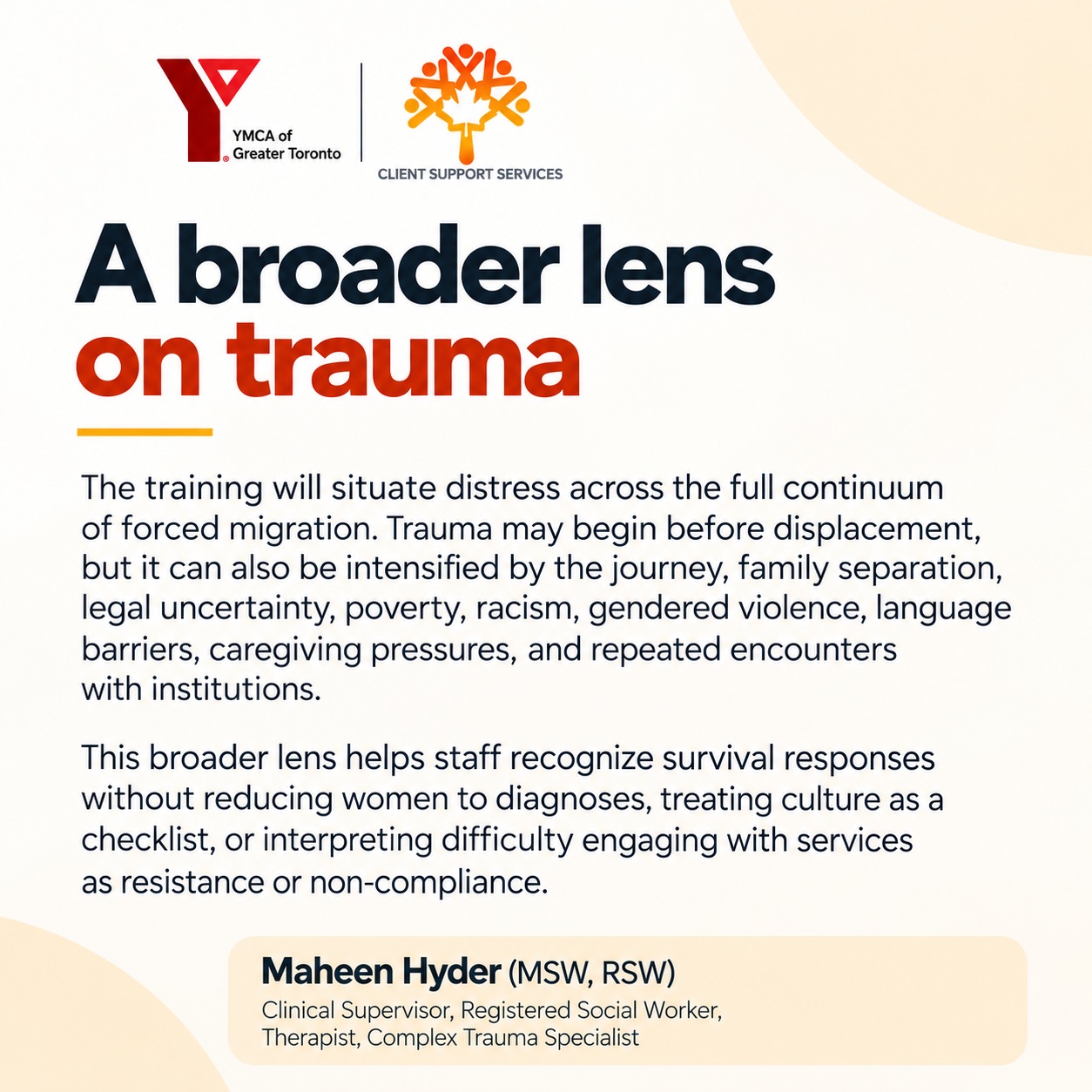YMCA training details — slide 4